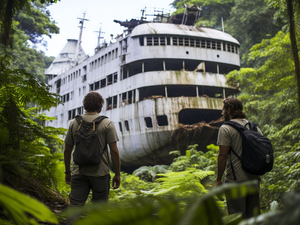 Incrvel em Rio de Janeiro! 2 exploram navio, chamam polcia.