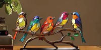 This Jaw-dropping Birds Stained Glass Is So Vibrant And Eye-Catching.